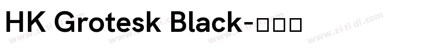 HK Grotesk Black字体转换